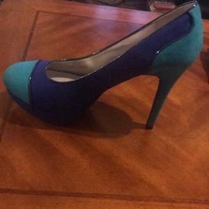 Brand new Two toned blue heels.